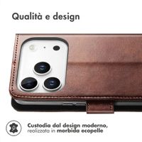 imoshion Cover a libro di Lusso Apple iPhone 18 Pro / 17 Pro - Marrone scuro