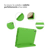 imoshion Cover Posteriore Kidsproof con Maniglia Samsung Galaxy Tab A11 Plus / A9 Plus - Verde