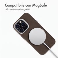 Accezz Cover Mesh con MagSafe Apple iPhone 16 Pro - Marrone