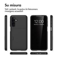 imoshion Cover Posteriore con Porta Carte Samsung Galaxy A27 (5G) - Nero