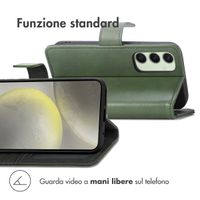 imoshion Cover a libro di Lusso Samsung Galaxy S24 FE - Verde