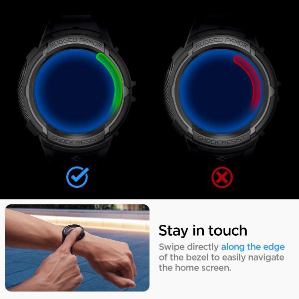 Spigen Cover Rugged Armor™ Pro Samsung Galaxy Watch 5 Pro - 45 mm - Nero