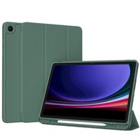 Accezz Cover a libro in silicone Smart Samsung Galaxy Tab A9 8.7 pollici - Verde scuro