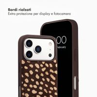 Selencia Nova cover posteriore in vera pelle con portacarte Apple iPhone 17 Pro - Fawn Chic