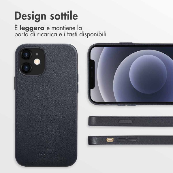 Accezz Cover in Pelle con MagSafe Apple iPhone 12 (Pro) - Onyx Black