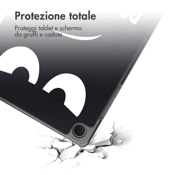imoshion Cover Trifold Design Samsung Galaxy Tab A11 Plus / A9 Plus - Don't touch