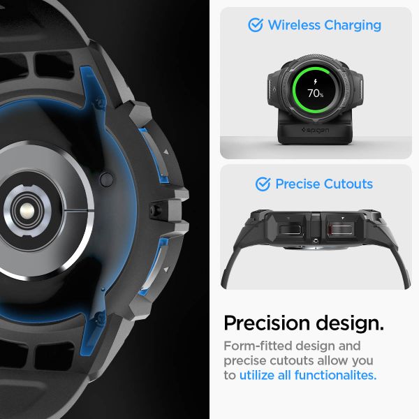 Spigen Cover Rugged Armor™ Pro Samsung Galaxy Watch 6 Classic - 47 mm - Nero