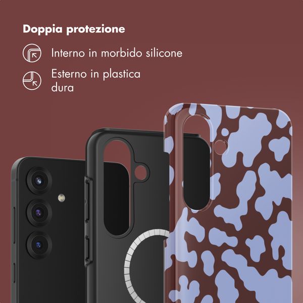 Selencia Cover posteriore Vivid con MagSafe Samsung Galaxy S25 - Moo'd Lavender Glow