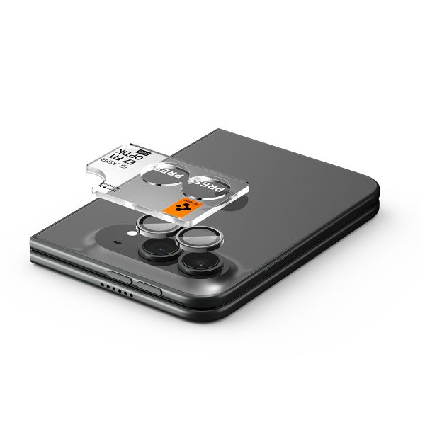 Spigen Optik Pro EZ Fit Lens Protector confezione da 2 Apple iPhone Duo - White