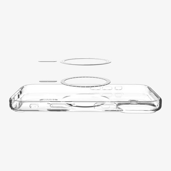 Spigen Cover Posteriore Ultra Ibrida con MagSafe Apple iPhone 17 - Clear / White