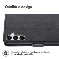 imoshion Cover a libro di Lusso Samsung Galaxy S25 / S24 - Nero