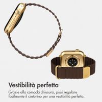 imoshion Cinturino magnetico in pelle sintetica Apple Watch | 44/45/46/49 mm - Marrone