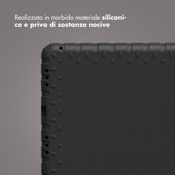 imoshion Cover Posteriore Kidsproof con Maniglia Apple iPad Air 13 pollici (2026) M4 / (2025) M3 / (2024) M2 - Nero