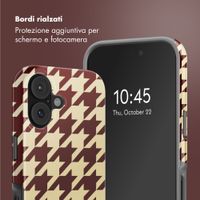 Selencia Cover posteriore Vivid con MagSafe Apple iPhone 17 - Pied-de-Poule