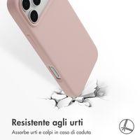 Accezz Cover in silicone liquido con MagSafe Apple iPhone 17 Pro Max - Rosa
