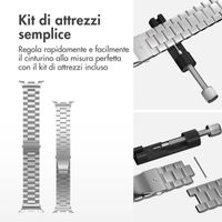 imoshion Cinturino in acciaio Samsung Galaxy Watch 8 (40/44mm) / Classic (46mm) - Argento