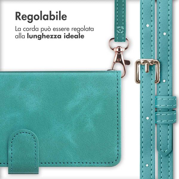 imoshion Cover a libro con Cordino Apple iPhone 14 / 13 - Turchese