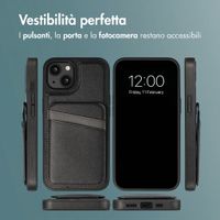 imoshion Cover Posteriore con Porta Carte e supporto Apple iPhone 14 - Nero