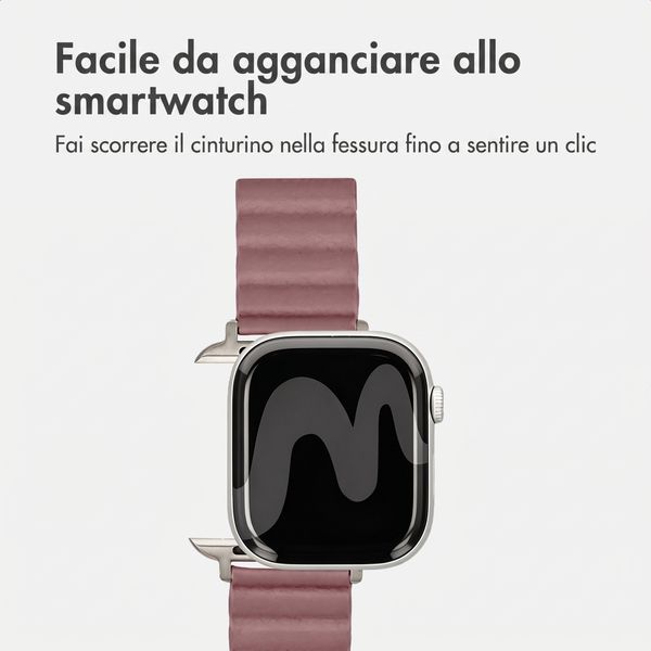 imoshion Cinturino magnetico in pelle sintetica Apple Watch | 44/45/46/49 mm - Rose