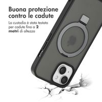 Accezz Cover con anello e supporto con MagSafe Apple iPhone 15 - Nero