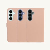 Selencia Cover a libro in vera pelle Samsung Galaxy S26 FE - Dusty Pink