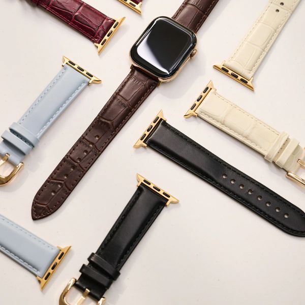 Burga Cinturino in vera pelle Apple Watch | 38/40/41/42 mm - Dream / Gold