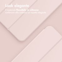 Accezz Cover a libro in silicone Smart Samsung Galaxy Tab A9 8.7 pollici - Rosa