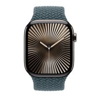 Apple Cinturino Solo intrecciato Apple Watch | 44/45/46/49 mm - Taglia 8 - Lake Green