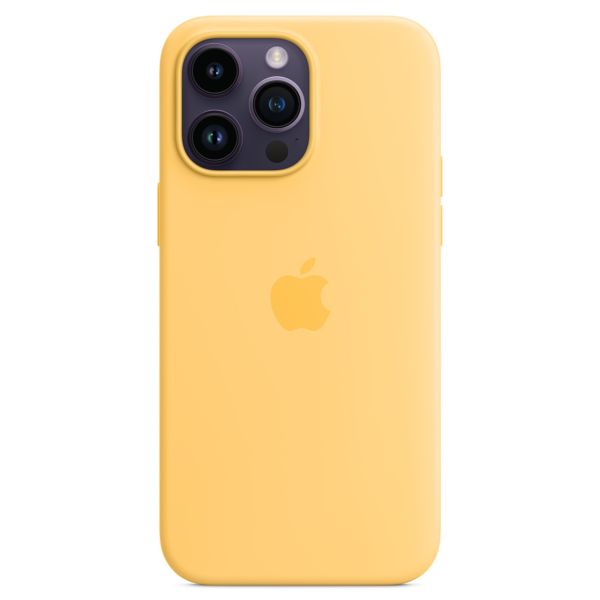 Apple Cover Posteriore in Silicone con MagSafe Apple iPhone 14 Pro Max - Sunglow