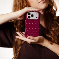 Selencia Cover Vivid Wavy con MagSafe Samsung Galaxy A37 (5G) - Happy Dots Burgundy