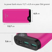 imoshion Powerbank - 20.000 mAh - Quick Charge e Power Delivery - Hot Pink
