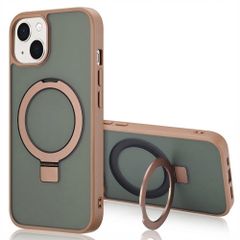 Accezz Cover con anello e supporto con MagSafe Apple iPhone 13 - Marrone