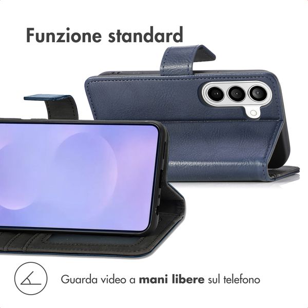 imoshion Cover a libro di Lusso Samsung Galaxy S26 Plus - Blu scuro