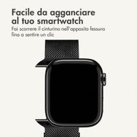 imoshion Milanees magnetisch bandje Apple Watch | 44/45/46/49 mm - Zwart