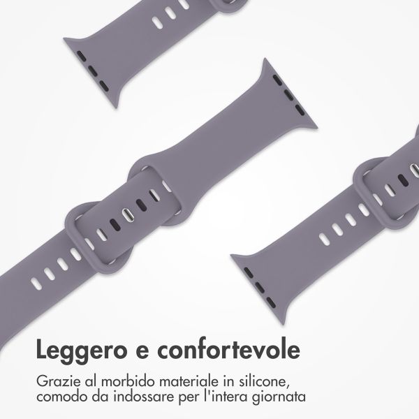 imoshion Cinturino in silicone⁺ Apple Watch | 44/45/46/49 mm - Taglia M/L - Lavender