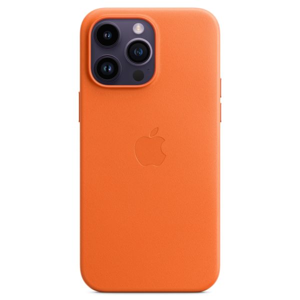 Apple Cover Posteriore in Pelle con MagSafe Apple iPhone 14 Pro Max - Orange