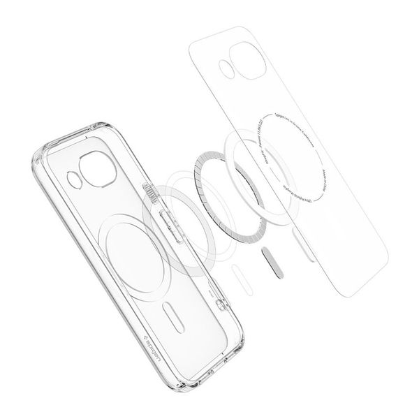 Spigen Cover Posteriore Ultra Ibrida con MagSafe Google Pixel 10a - Clear Graphite