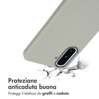 Accezz Cover in Pelle con MagSafe Samsung Galaxy A36 / A56 - Light Grey