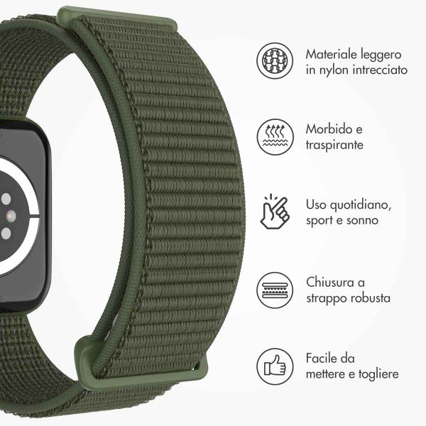 imoshion Cinturino in nylon Apple Watch | 44/45/46/49 mm - Army Green
