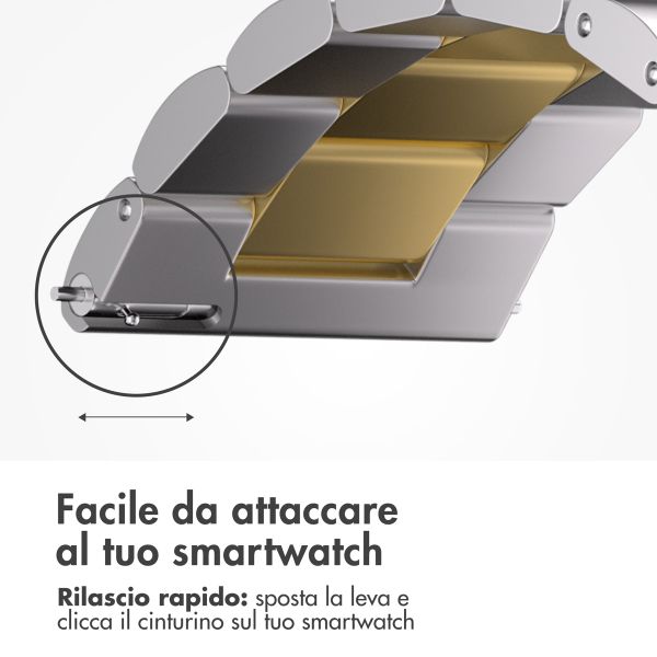 imoshion Cinturino in acciaio  - Attacco universale 20 mm - Argento e Oro