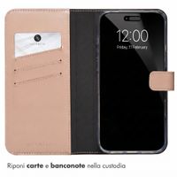 Selencia Cover a libro in vera pelle Apple iPhone 18 Pro Max / 17 Pro Max - Dusty Pink