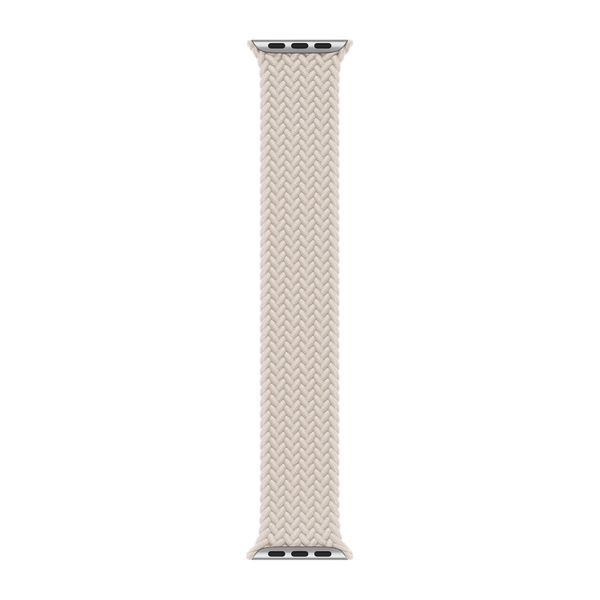 Apple Cinturino Solo intrecciato Apple Watch | 44/45/46/49 mm - Taglia 7 - Starlight