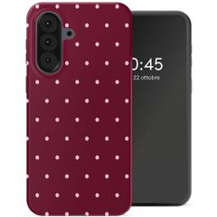 Selencia Cover Posteriore Vivid Samsung Galaxy A37 (5G) - Happy Dots Burgundy
