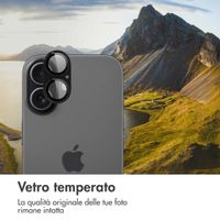 imoshion Protezione fotocamera in Vetro 2 Pezzi Apple iPhone 17 - Nero