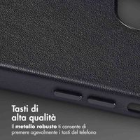 Accezz Cover in Pelle con MagSafe Apple iPhone 12 (Pro) - Onyx Black
