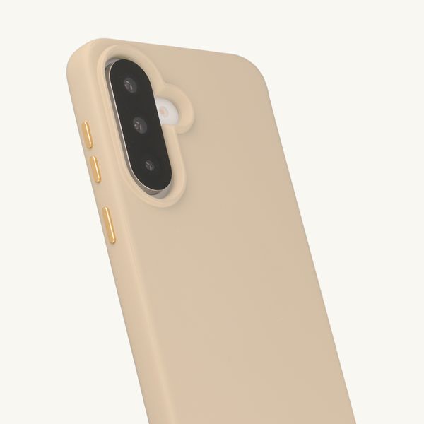 Selencia Cover posteriore Rivièra con MagSafe con ganci rimovibili Samsung Galaxy A36 / A56 - Milky Latte