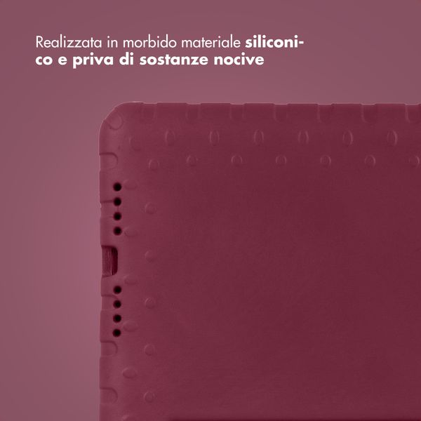 imoshion Cover Posteriore Kidsproof con Maniglia Apple iPad 9 (2021) 10.2 pollici / iPad 8 (2020) 10.2 pollici / iPad 7 (2019) 10.2 pollici - Velvet Plum