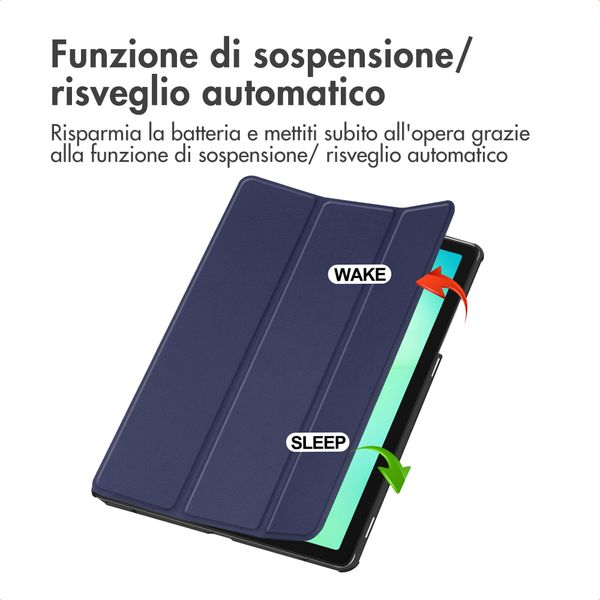 imoshion Cover a libro Trifold Samsung Galaxy Tab A11 Plus - Blu scuro