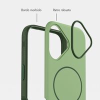 imoshion Cover posteriore Color con Thin MagSafe Ring Apple iPhone 16 - Verde scuro