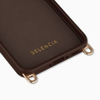 Selencia Cover posteriore Rivièra con MagSafe con ganci rimovibili Samsung Galaxy A17 (5G) / (4G) - Choco Brown